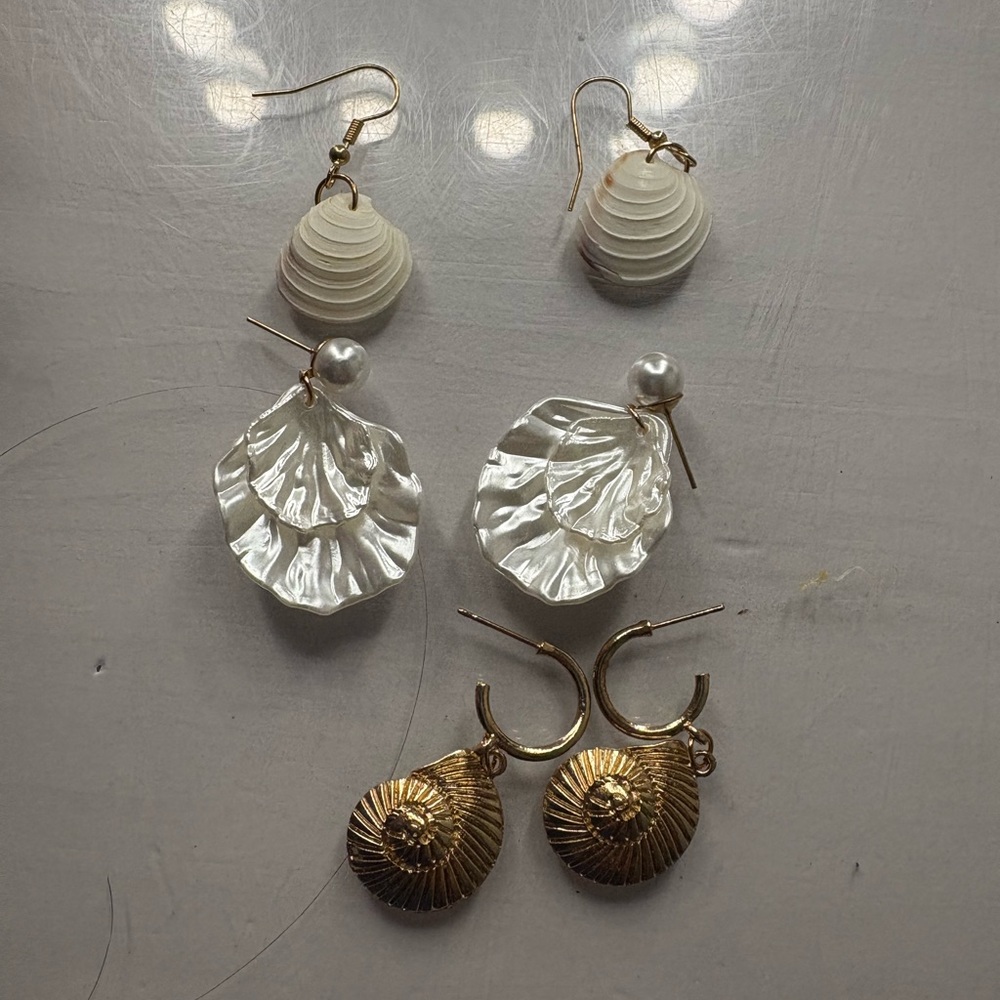seashell earrings